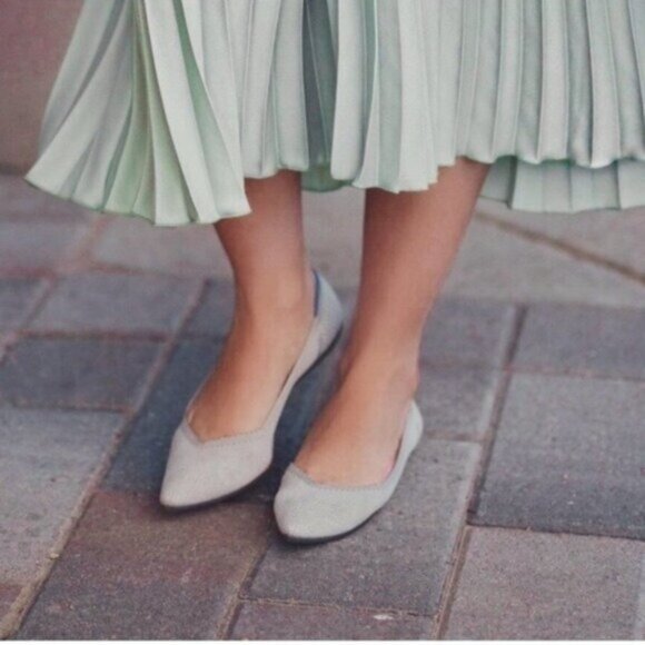 Rothy's Shoes - Rothys Retired The Point Flat in Flax Birdeye